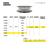 Bobina 30 metros 50/50 Dimmeable Cálida IP65 1 Pieza - Interled Mexico