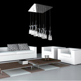 CANDIL CUADRADO 9 CONOS COLGANTES 1 Pieza - Interled Mexico