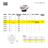 Flash Point Blanco 5W Frio 10 Piezas - Interled Mexico