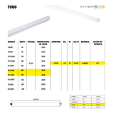 Tubo T8 PVC 120CM Milky 18w Calido 30 Piezas - Interled Mexico