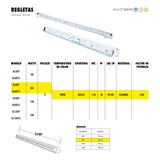 Regleta 25 Grados 60 CM 10 Piezas - Interled Mexico
