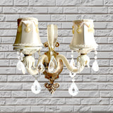 APLIQUE CRISTAL BEIGE VS ORO 6 LUZ 1 Pieza - Interled Mexico